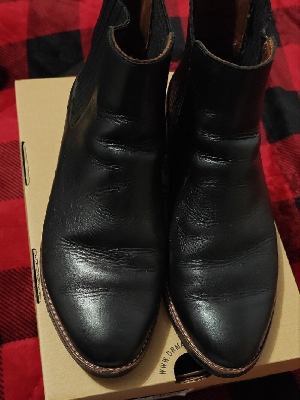 Thursday Boot Company Black Leather Chelsea Ankle Boots - Picture 5 of 8
